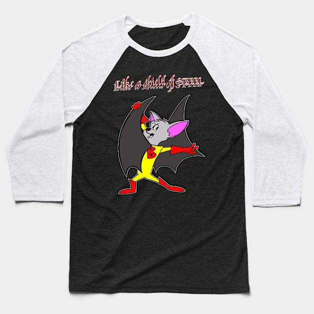 BATFINK - Like a shield.. Baseball T-Shirt by AdeGee